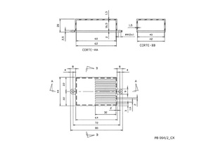 CAIXA PLASTICA PATOLA PB064/2 PRETA